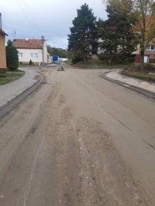 Místní komunikace ulice Školní, Vinohradská a Komenského, Dolní  Němčí