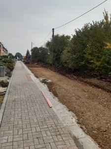 Místní komunikace ulice Školní, Vinohradská a Komenského, Dolní  Němčí